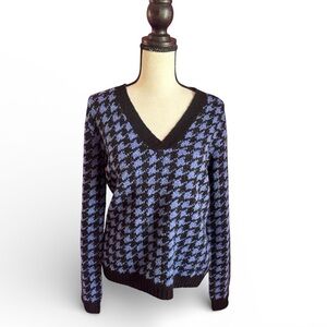 Casual Corner Knit V-Neck Pullover Sweater Size Large